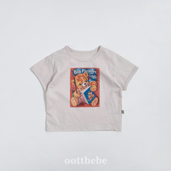 Oott Bebe - Korean Children Fashion - #childrensboutique - Vintage Post Tee - 5