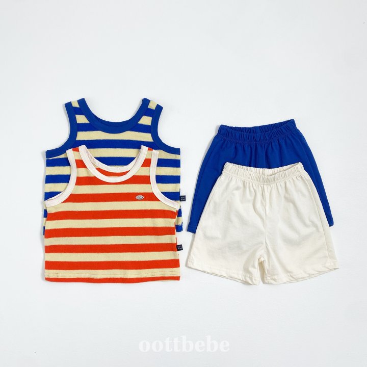 Oott Bebe - Korean Children Fashion - #childrensboutique - Honeybee Stripe Set - 3