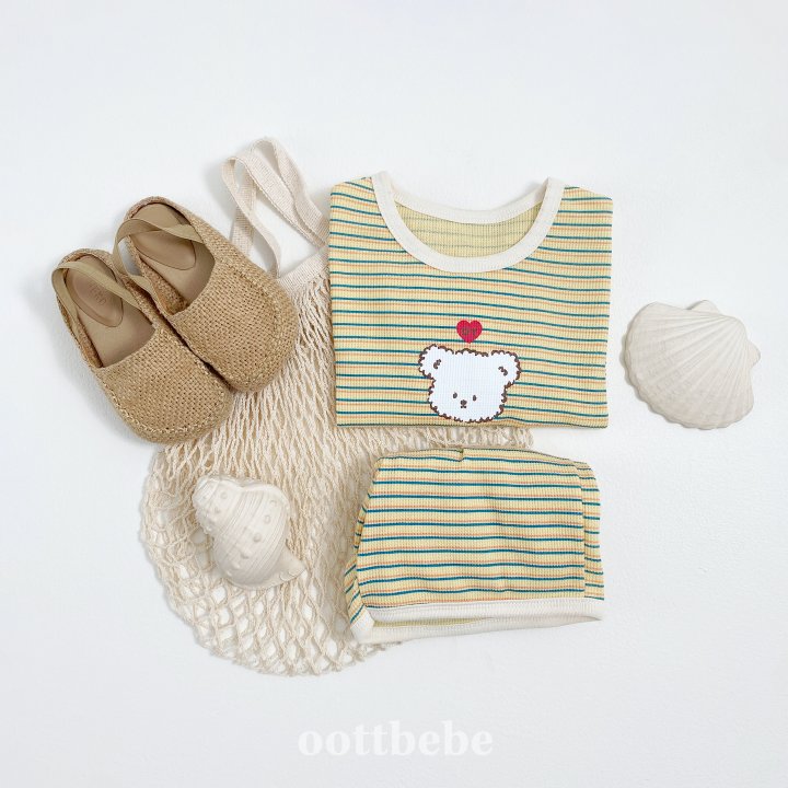 Oott Bebe - Korean Children Fashion - #childofig - Bead Waffle Set - 4