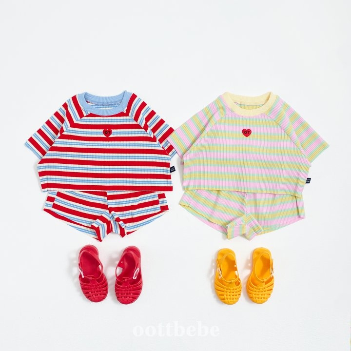 Oott Bebe - Korean Children Fashion - #designkidswear - Heart Set