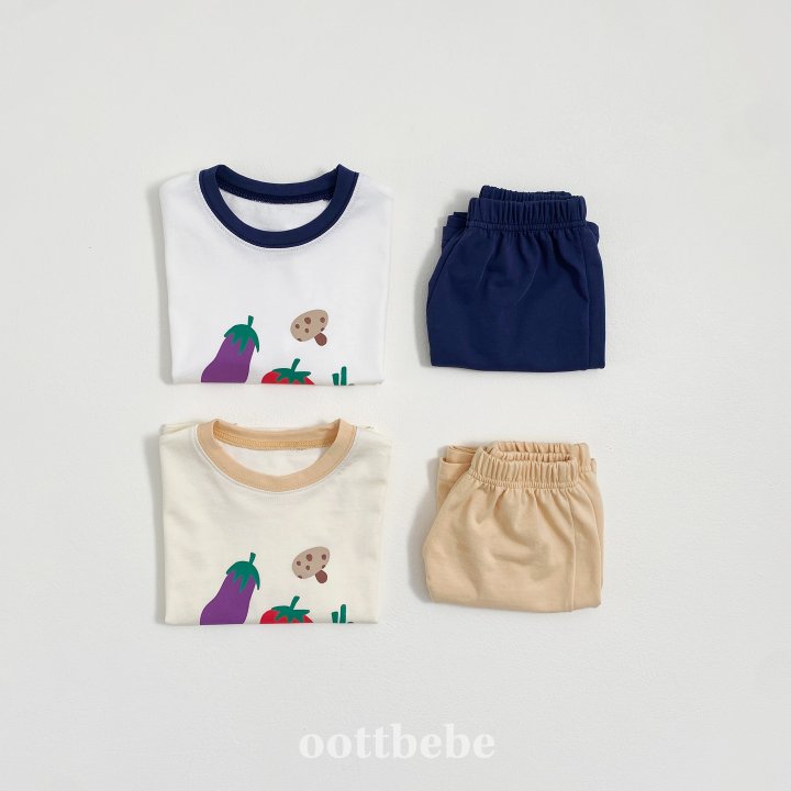 Oott Bebe - Korean Children Fashion - #discoveringself - Vegetable Market Top Bottom Set