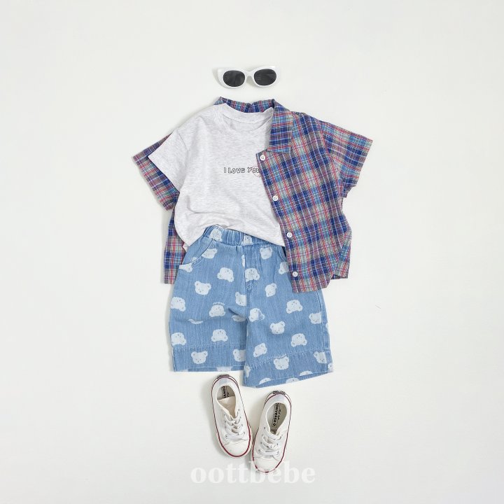 Oott Bebe - Korean Children Fashion - #designkidswear - Jelly Bear Denim Pants - 4