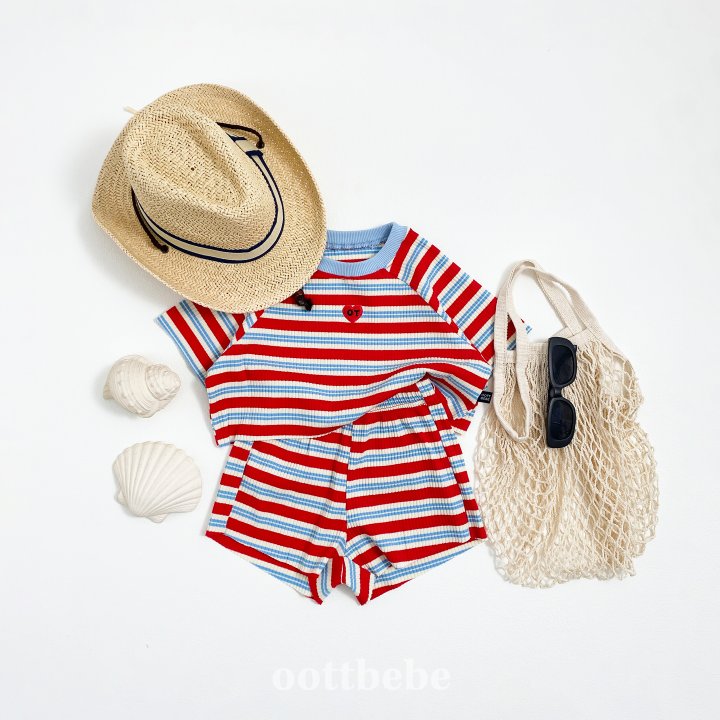 Oott Bebe - Korean Children Fashion - #discoveringself - Heart Set - 2