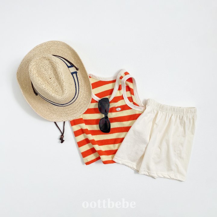 Oott Bebe - Korean Children Fashion - #fashionkids - Honeybee Stripe Set - 6
