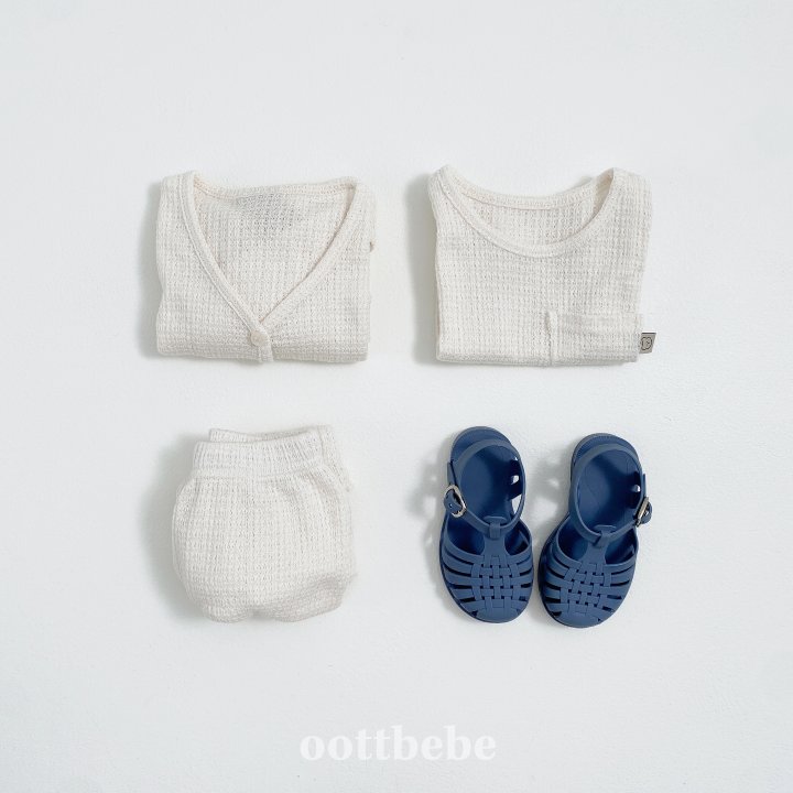 Oott Bebe - Korean Children Fashion - #fashionkids - Rose Knit Set (set of 3) - 5