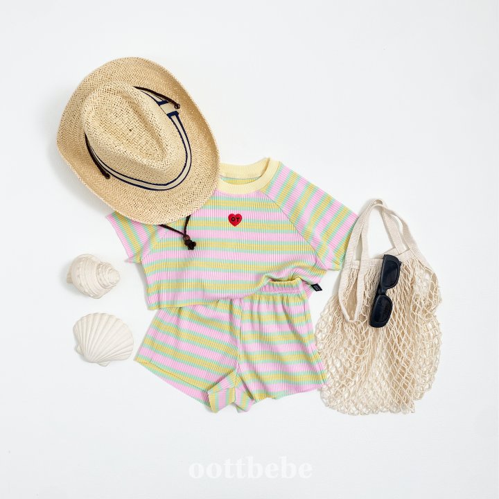 Oott Bebe - Korean Children Fashion - #fashionkids - Heart Set - 3