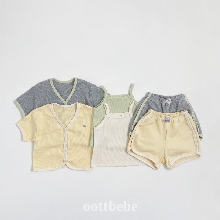Oott Bebe - Korean Children Fashion - #kidsshorts - Petit Waffle Set