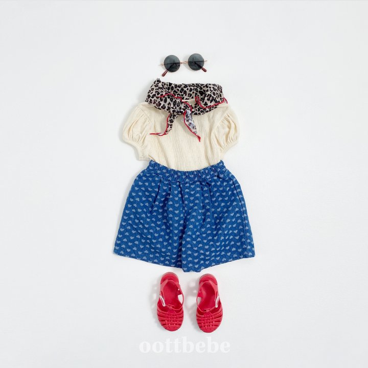Oott Bebe - Korean Children Fashion - #kidsshorts - Ivy Puff Tee - 6