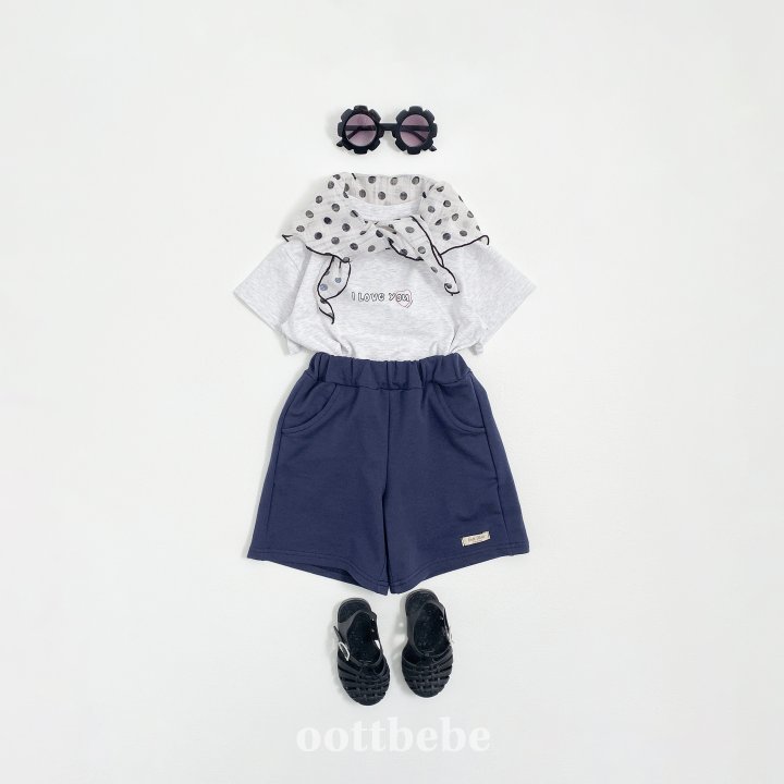 Oott Bebe - Korean Children Fashion - #fashionkids - Jelly Modal Terry Shorts - 4
