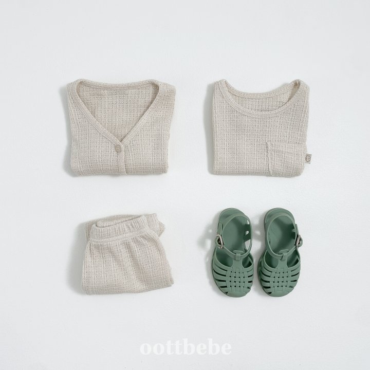 Oott Bebe - Korean Children Fashion - #kidsshorts - Rose Knit Set (set of 3) - 6