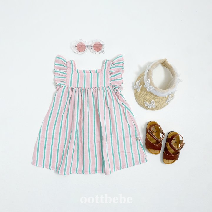 Oott Bebe - Korean Children Fashion - #kidsshorts - Melona Frill One-piece - 2