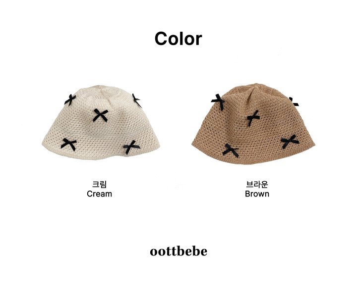 Oott Bebe - Korean Children Fashion - #kidsstore - Ribbon Bucket Hat - 8