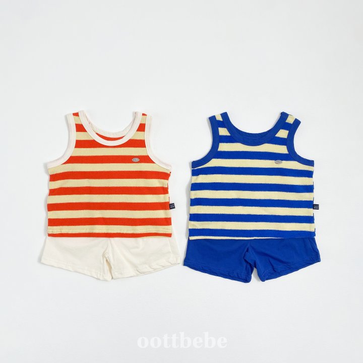 Oott Bebe - Korean Children Fashion - #kidsstore - Honeybee Stripe Set - 8
