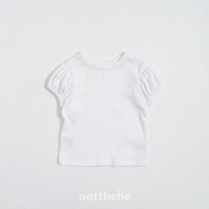 Oott Bebe - Korean Children Fashion - #kidsstore - Ivy Puff Tee - 7