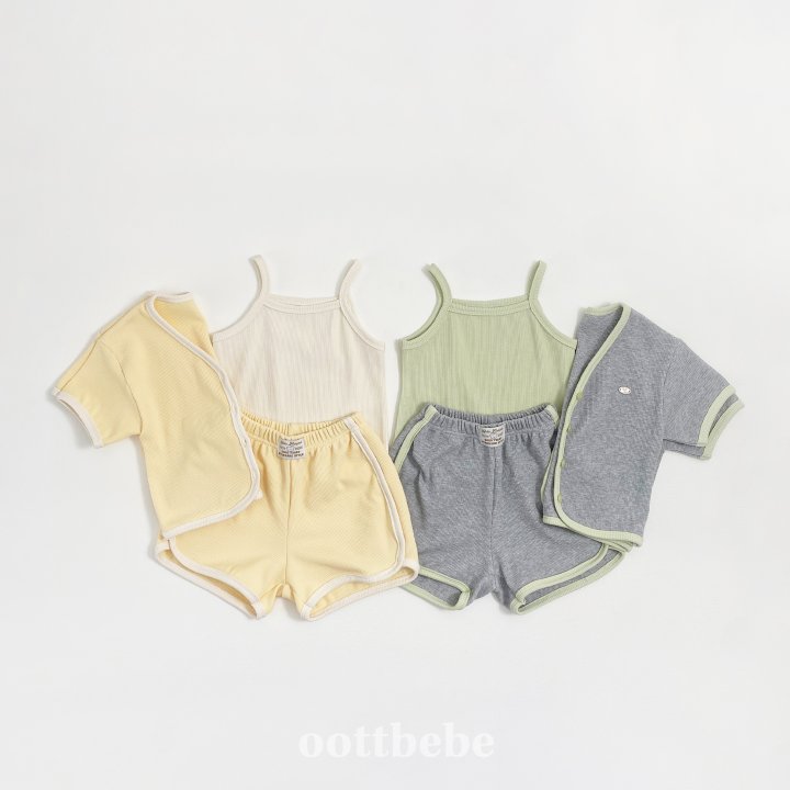 Oott Bebe - Korean Children Fashion - #kidzfashiontrend - Petit Waffle Set - 3