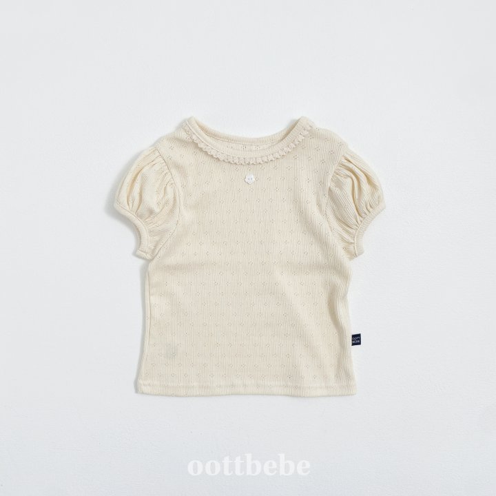 Oott Bebe - Korean Children Fashion - #kidzfashiontrend - Ivy Puff Tee - 8