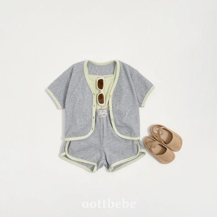 Oott Bebe - Korean Children Fashion - #littlefashionista - Petit Waffle Set - 5
