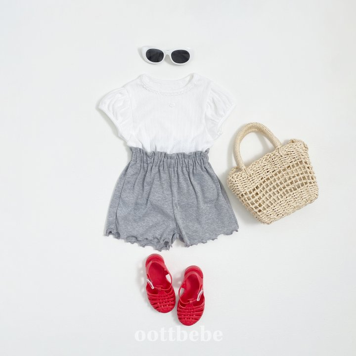 Oott Bebe - Korean Children Fashion - #Kfashion4kids - Shiny Frill Pants - 4