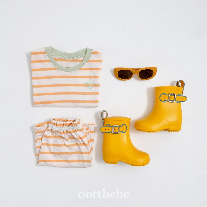 Oott Bebe - Korean Children Fashion - #magicofchildhood - Star Candy Top Bottom Set - 9