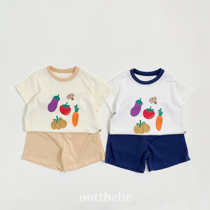 Oott Bebe - Korean Children Fashion - #magicofchildhood - Vegetable Market Top Bottom Set - 8