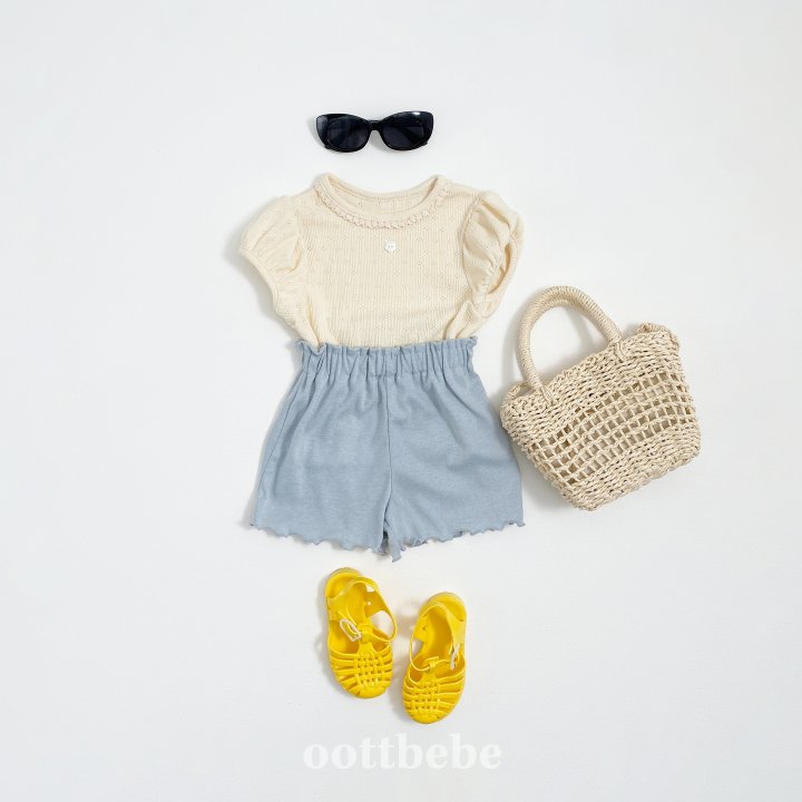 Oott Bebe - Korean Children Fashion - #magicofchildhood - Shiny Frill Pants - 5