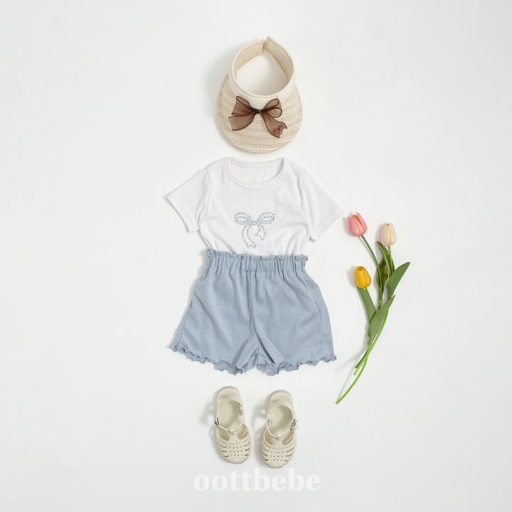Oott Bebe - Korean Children Fashion - #magicofchildhood - Shiny Ribbon Tee - 8