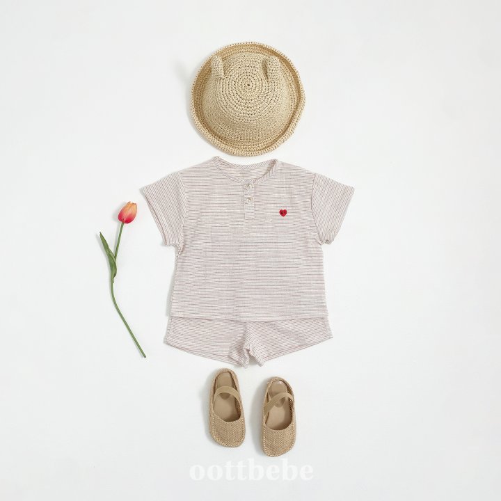 Oott Bebe - Korean Children Fashion - #magicofchildhood - Low Top Bottom Set - 3