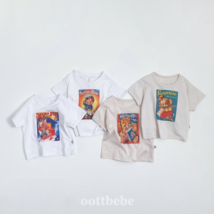 Oott Bebe - Korean Children Fashion - #minifashionista - Vintage Post Tee