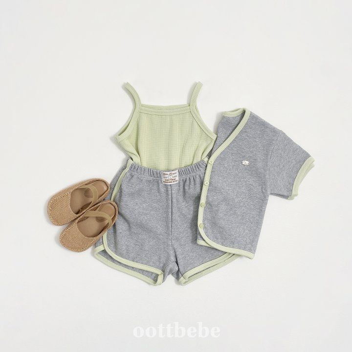 Oott Bebe - Korean Children Fashion - #minifashionista - Petit Waffle Set - 7