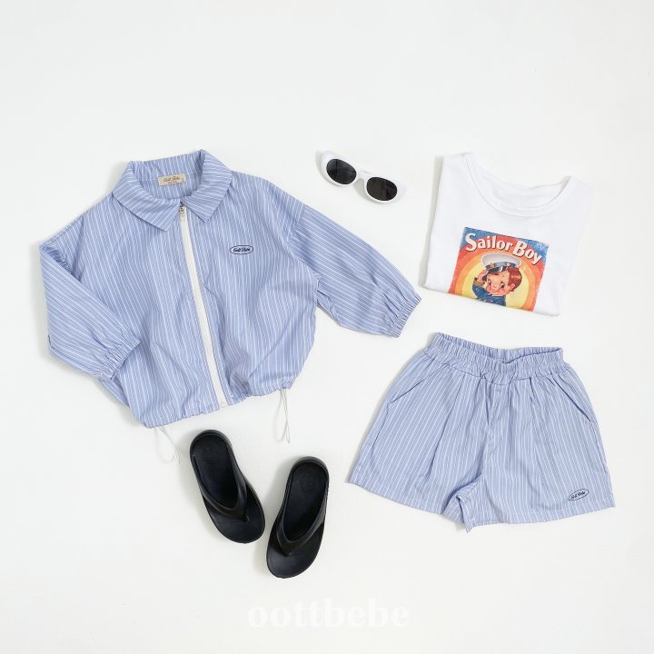 Oott Bebe - Korean Children Fashion - #minifashionista - Pose Collar Windbreaker - 2