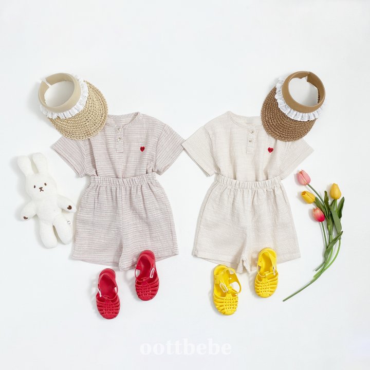 Oott Bebe - Korean Children Fashion - #magicofchildhood - Low Top Bottom Set - 4