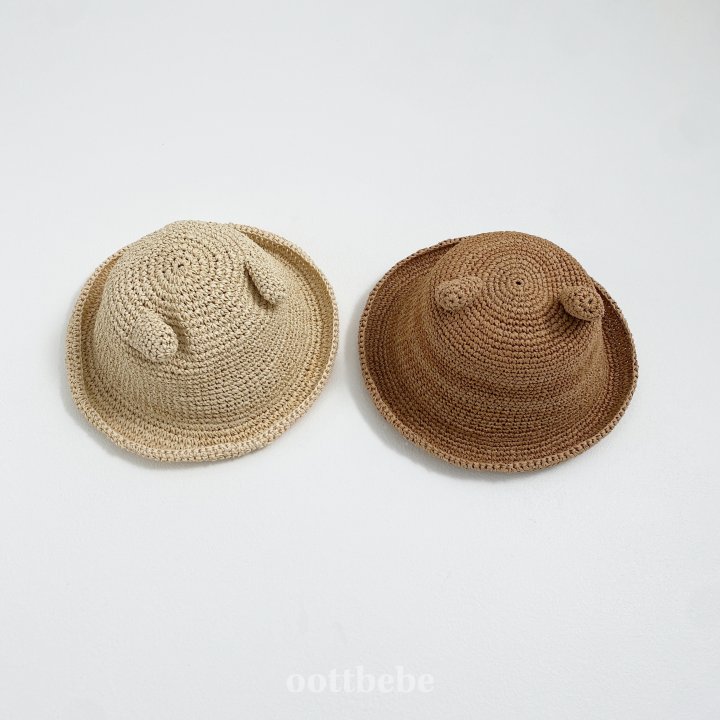 Oott Bebe - Korean Children Fashion - #stylishchildhood - Bear Bucket Hat - 2