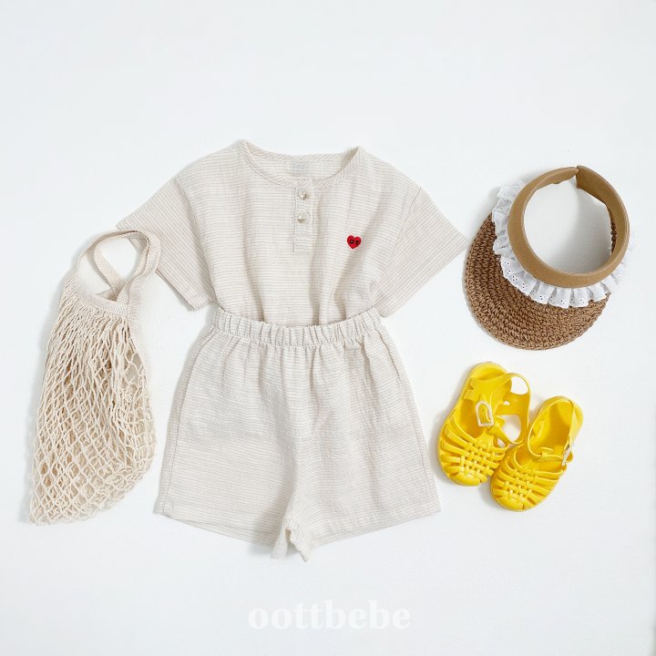 Oott Bebe - Korean Children Fashion - #todddlerfashion - Low Top Bottom Set - 6