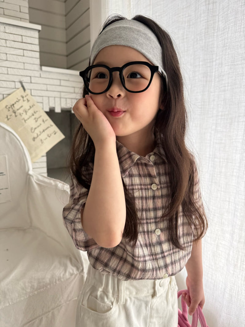 Our - Korean Children Fashion - #Kfashion4kids - Powder Check Shirt - 11