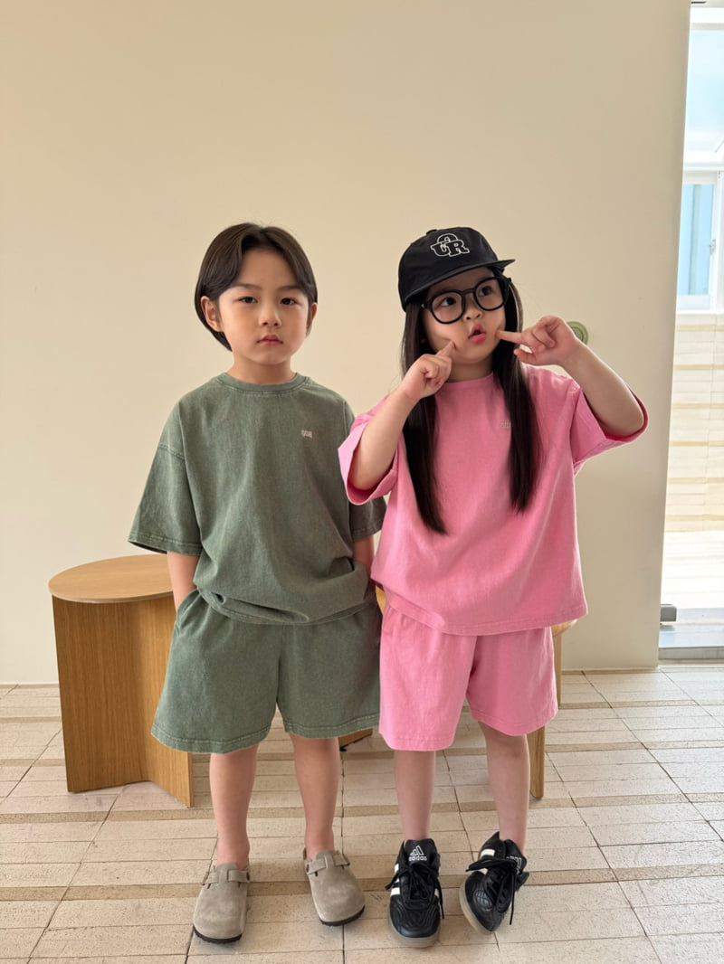 Our - Korean Children Fashion - #Kfashion4kids - Stone Washed Set - 7