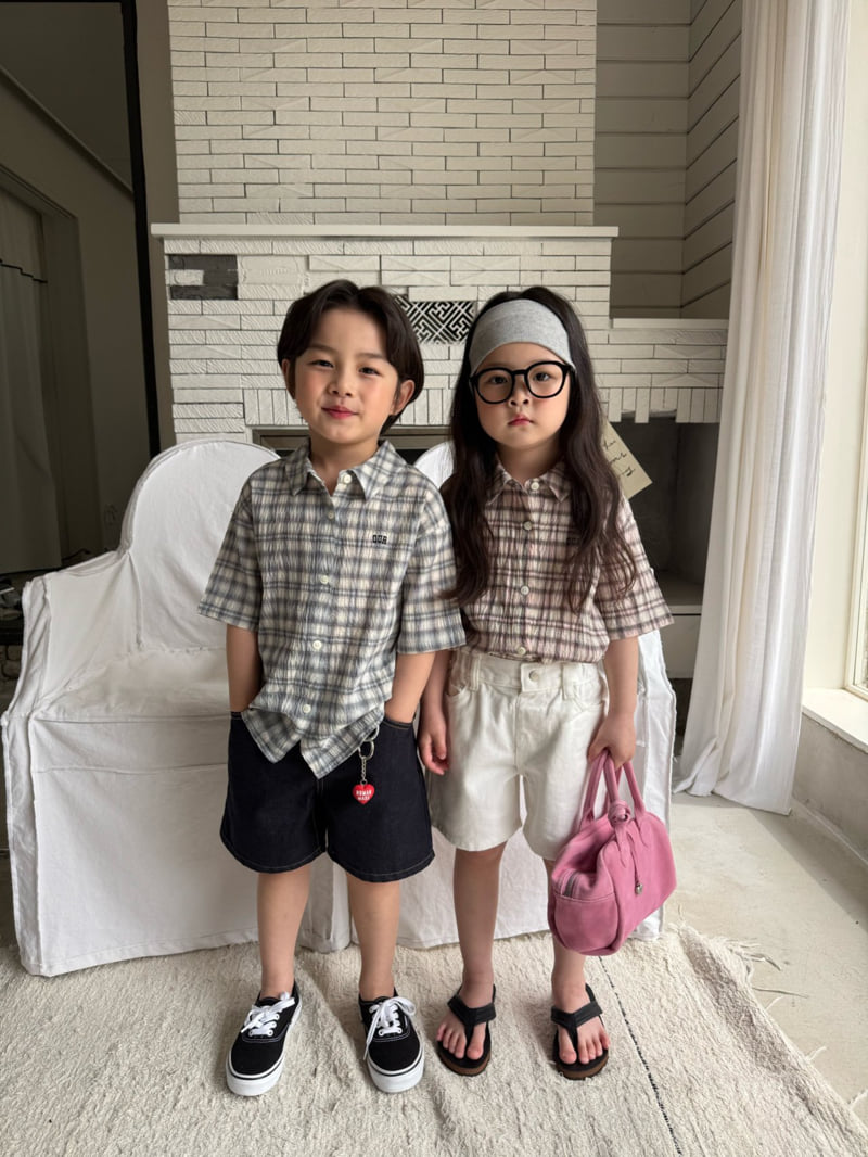 Our - Korean Children Fashion - #designkidswear - Powder Check Shirt - 5