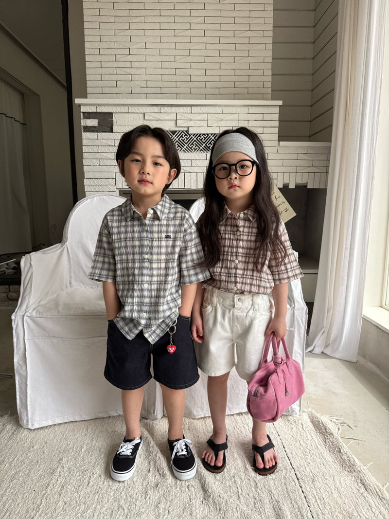 Our - Korean Children Fashion - #discoveringself - Powder Check Shirt - 6