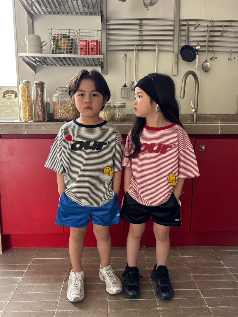 Our - Korean Children Fashion - #discoveringself - Wappen Striped Tee - 7
