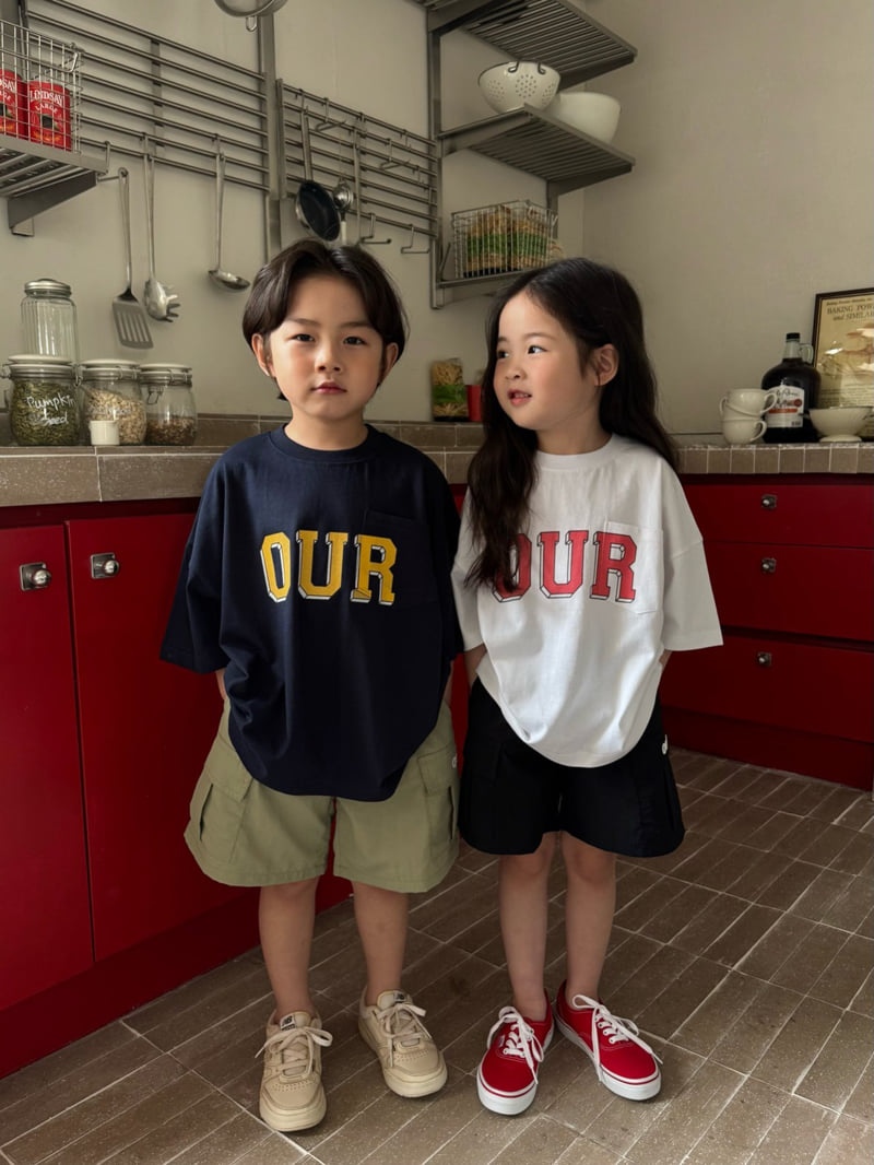 Our - Korean Children Fashion - #discoveringself - Big Logo Pocket Tee - 7