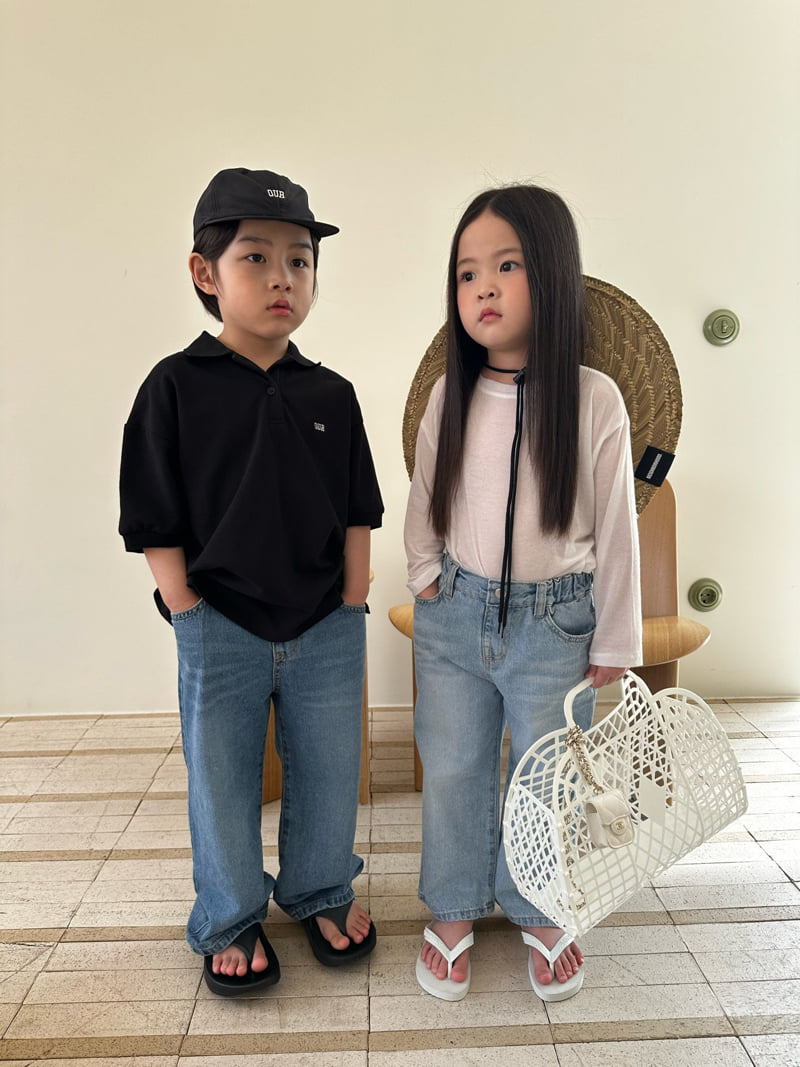 Our - Korean Children Fashion - #fashionkids - Crush Wide Denim Pants - 9