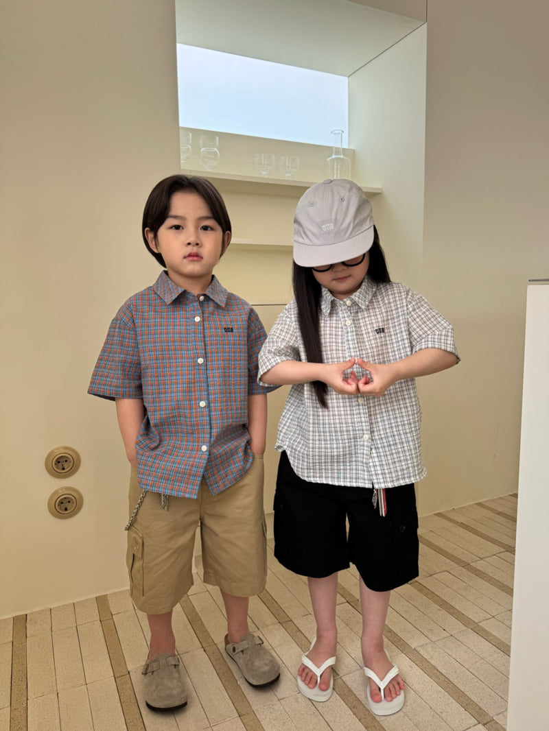 Our - Korean Children Fashion - #kidsshorts - Lumi Check Shirt - 5