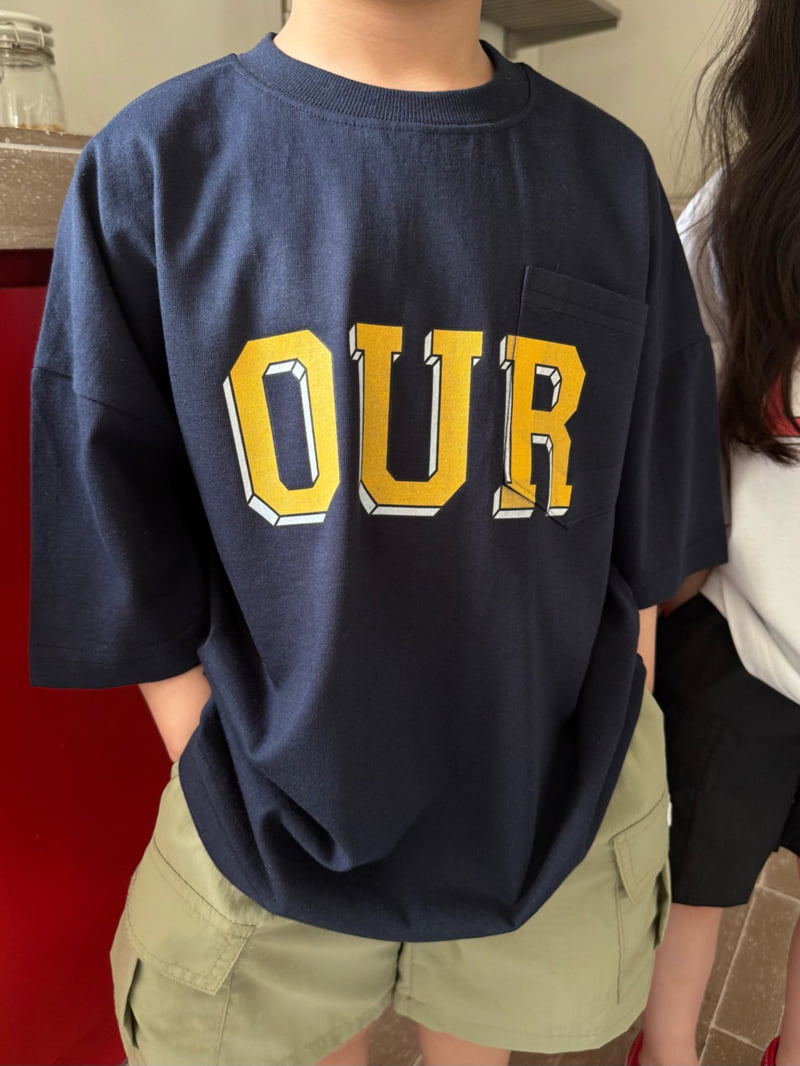 Our - Korean Children Fashion - #kidsshorts - Big Logo Pocket Tee - 9