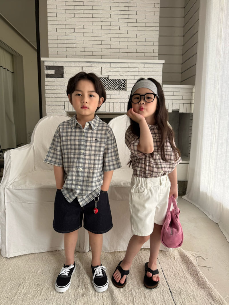 Our - Korean Children Fashion - #kidsstore - Powder Check Shirt - 9
