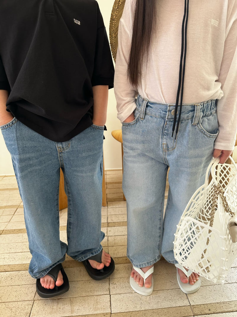 Our - Korean Children Fashion - #kidsstore - Crush Wide Denim Pants - 11