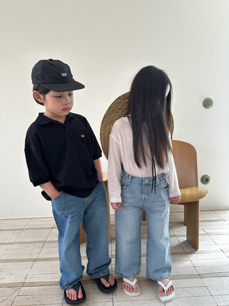 Our - Korean Children Fashion - #kidzfashiontrend - Crush Wide Denim Pants - 12