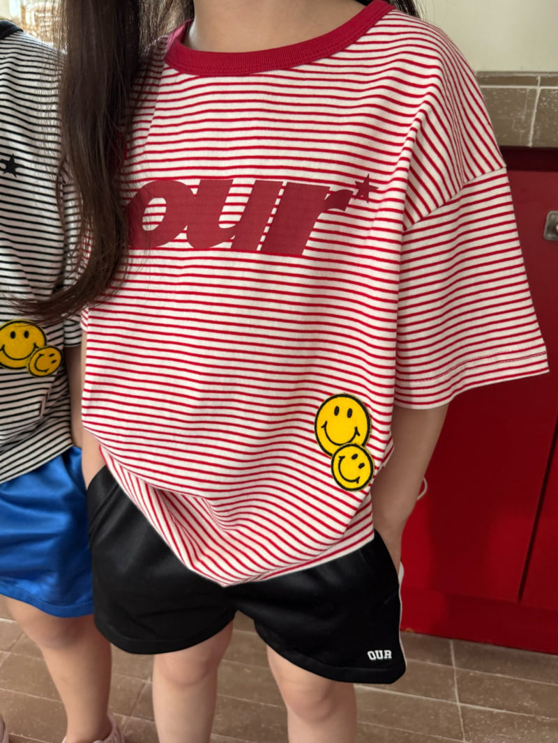 Our - Korean Children Fashion - #kidzfashiontrend - Wappen Striped Tee - 11