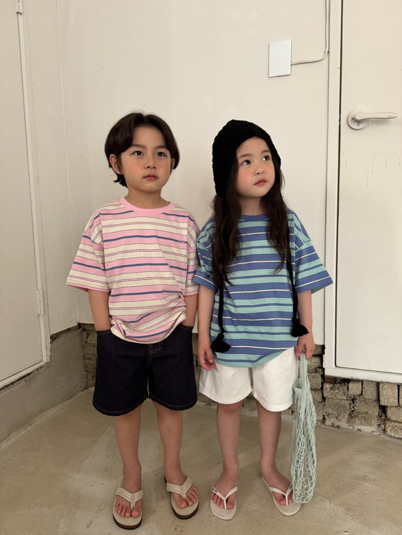 Our - Korean Children Fashion - #magicofchildhood - Blush Striped Tee - 8