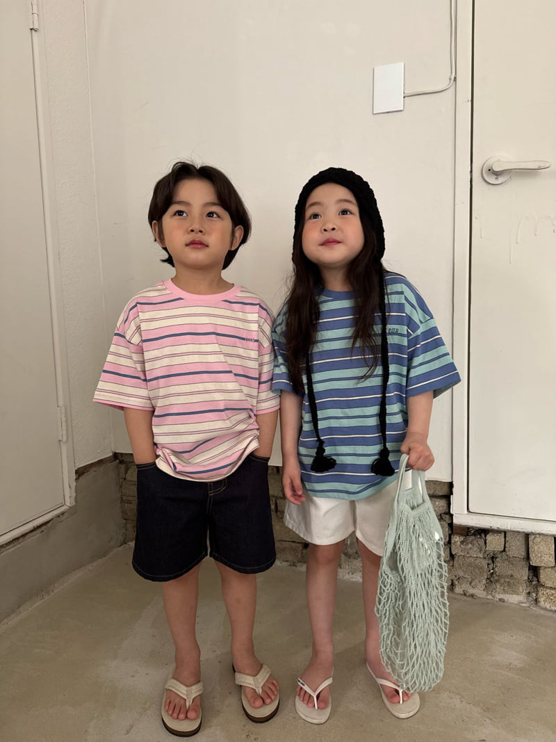 Our - Korean Children Fashion - #minifashionista - Blush Striped Tee - 9