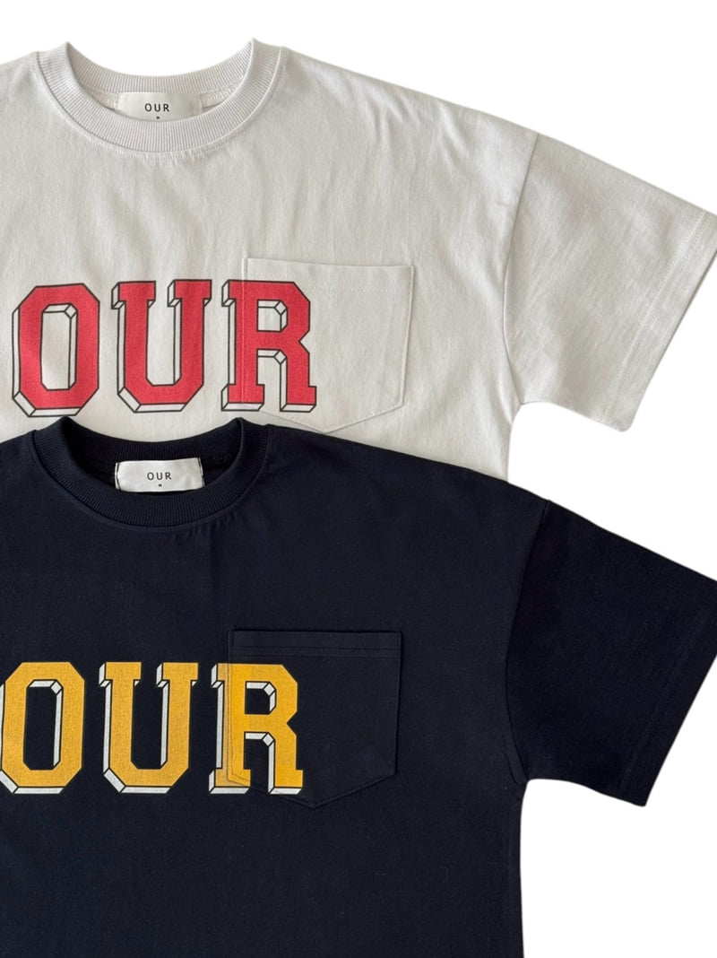 Our - Korean Children Fashion - #stylishchildhood - Big Logo Pocket Tee - 3