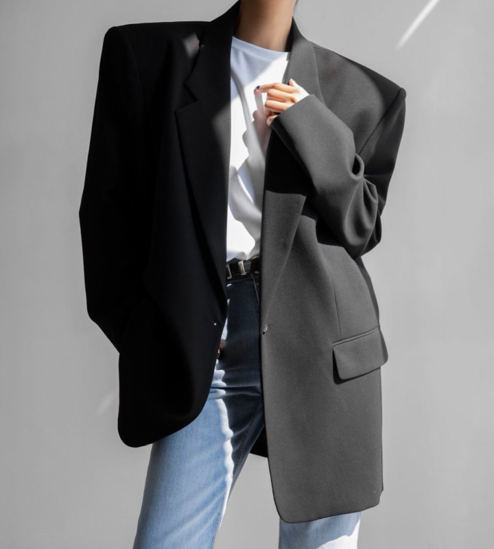 Paper Moon - Korean Women Fashion - #momslook - Classic Oversized Maxi Length Blazer - 3